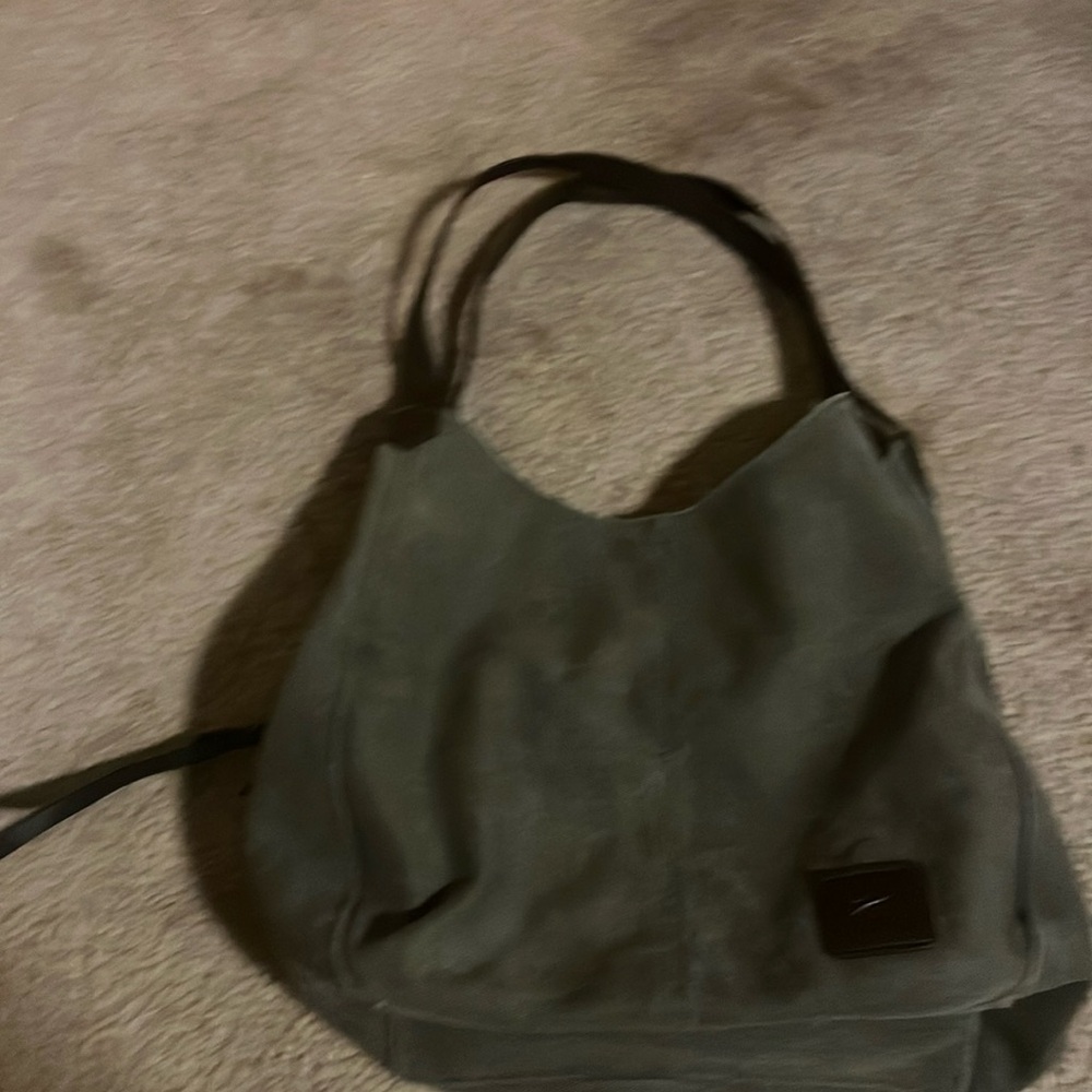 Dark Gray Canvas Purse